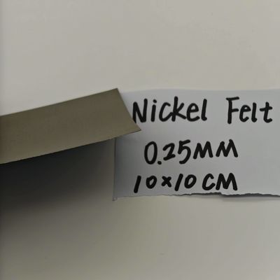 স্কয়ার সার্কুলার পোরাস নিকেল পেপার ফিল্ট 0.2mm-1.0mm ফুয়েল সেল নিকেল ফিল্ট